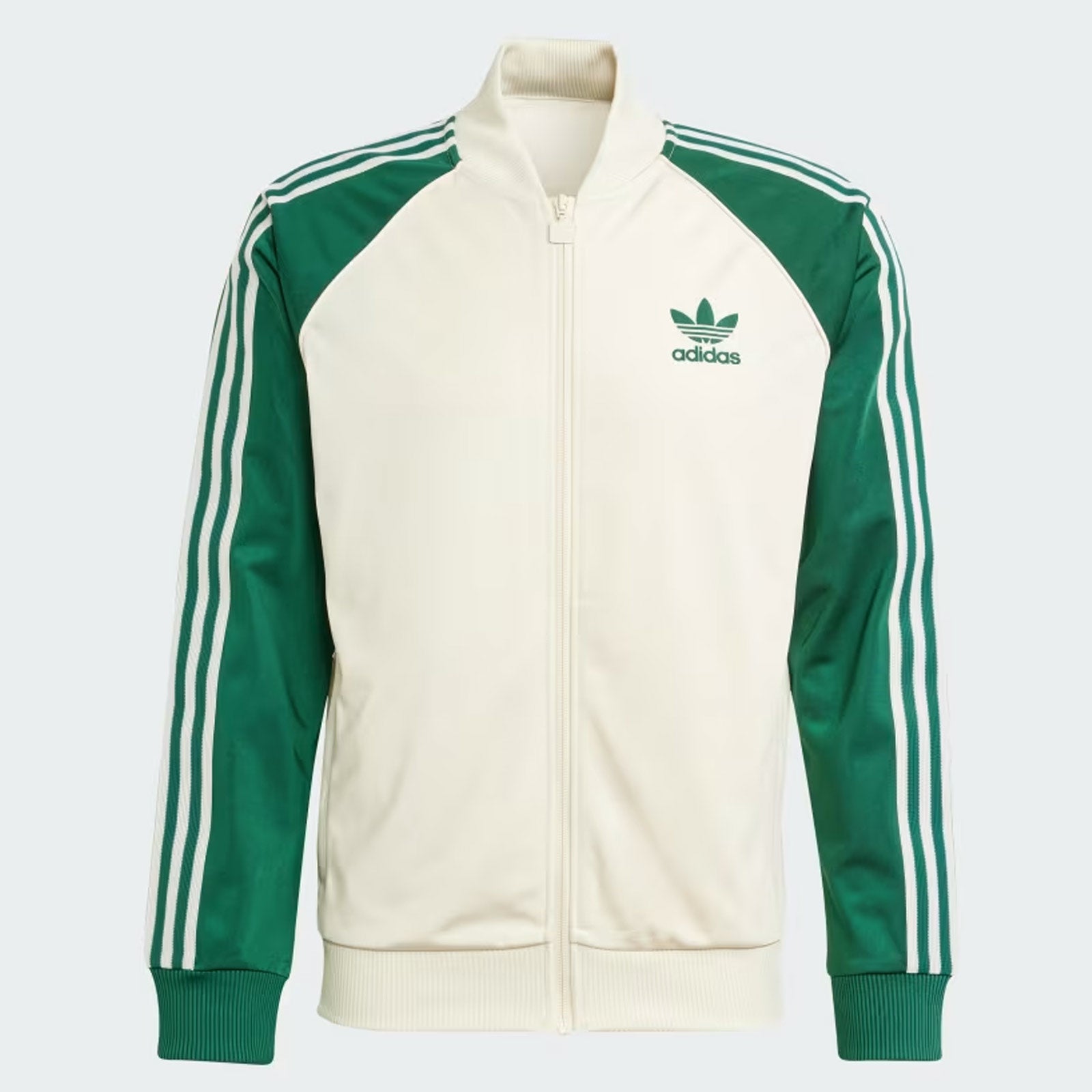 Adidas originals superstar green track top best sale