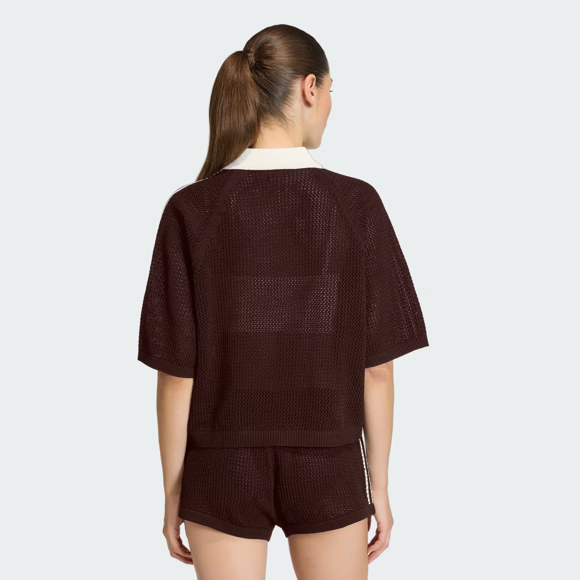 Crochet Polo aurora coffee Adidas