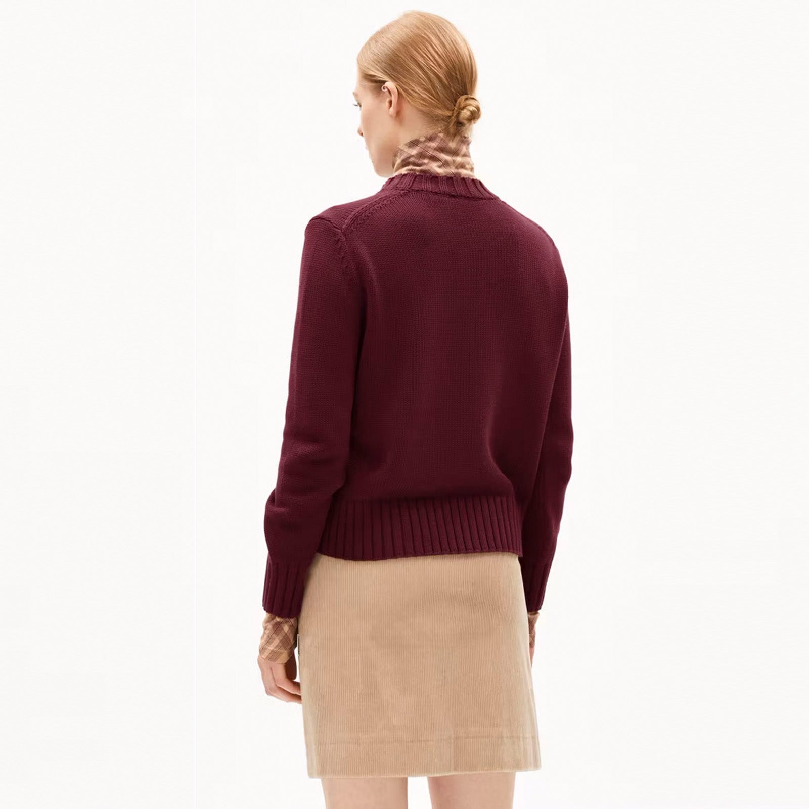 Amaliaas Eren Cotton Jumper cranberry juice