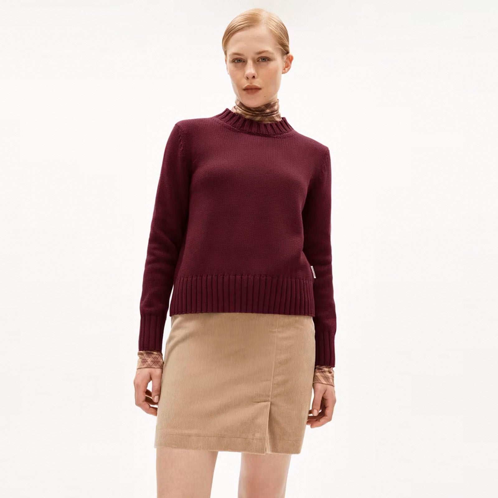 Amaliaas Eren Cotton Jumper cranberry juice