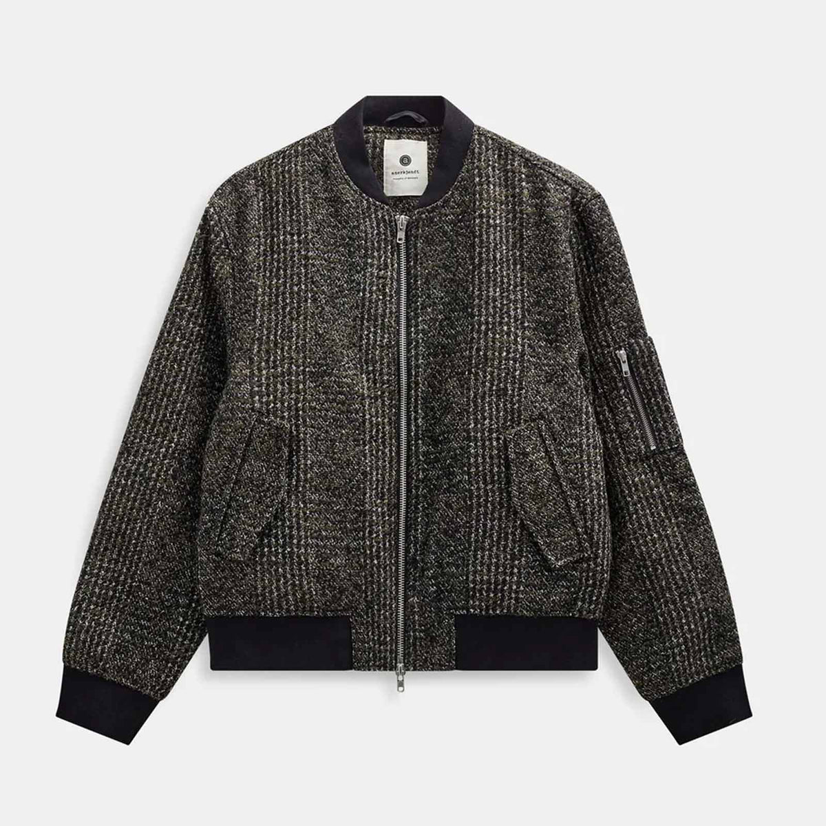 Akbertie Check Wool Jacket forest night