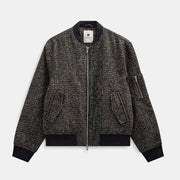 Akbertie Check Wool Jacket forest night