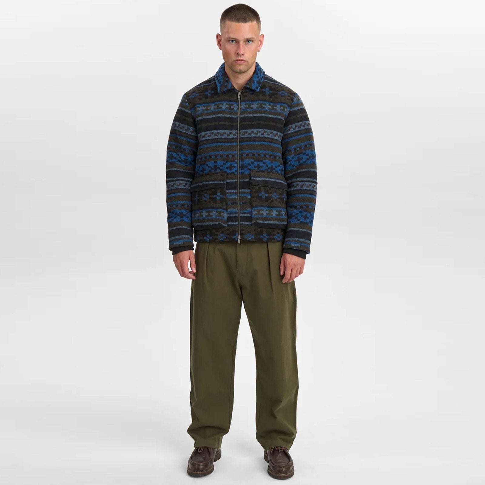Akbruce Wool Jacket sky captain Anerkjendt