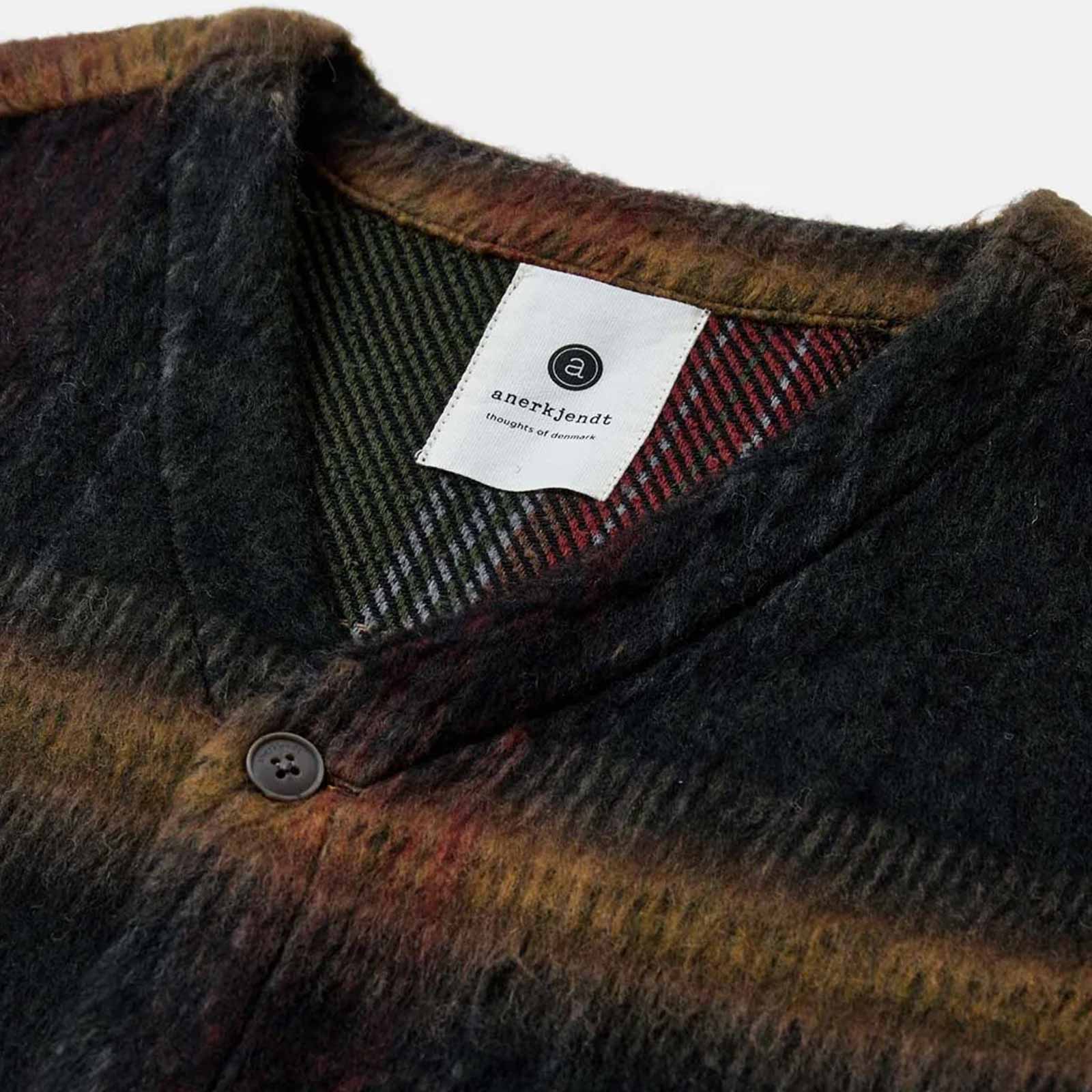 Akdan Heavy Twill Check Overshirt forest night Anerkjendt