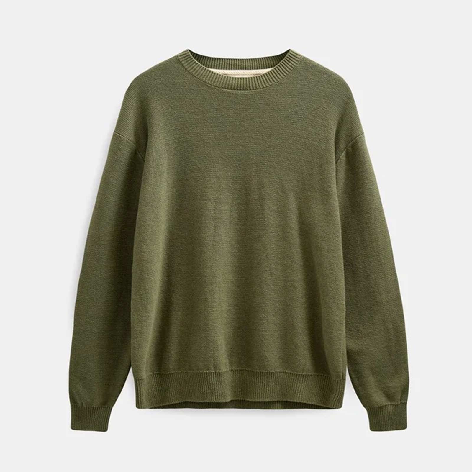 Akebbe Cotton/Silk Knit loden green Anerkjendt