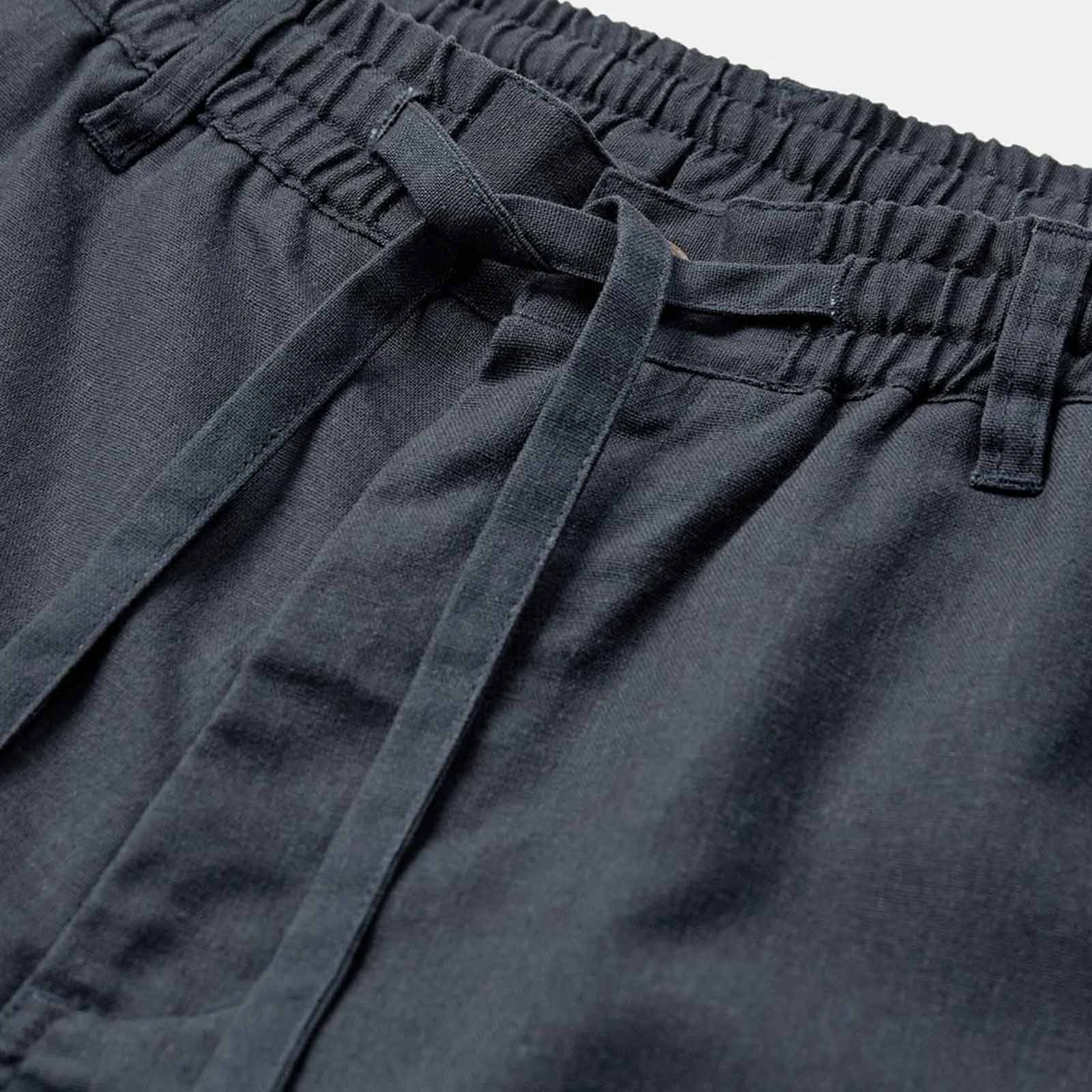 Akjames Cot/Linen/Vis Ela Shorts blue indigo Anerkjendt