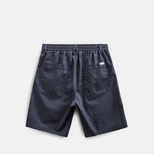 Akjames Cot/Linen/Vis Ela Shorts blue indigo Anerkjendt