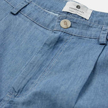 Akjan Chambray Shorts medium blue denim Anerkjendt