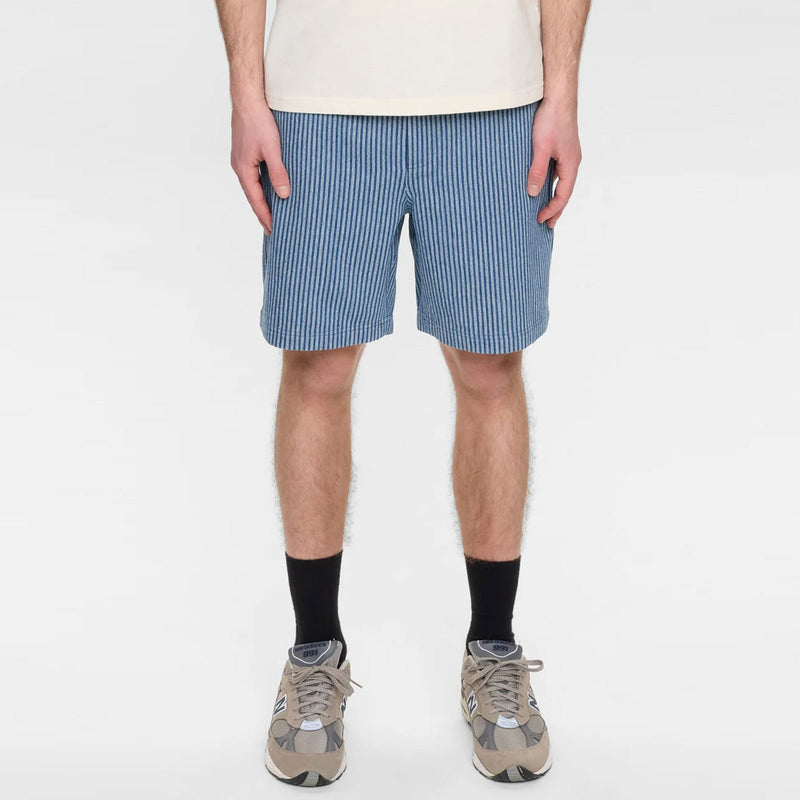 Akjan Stripe Shorts sky captain Anerkjendt