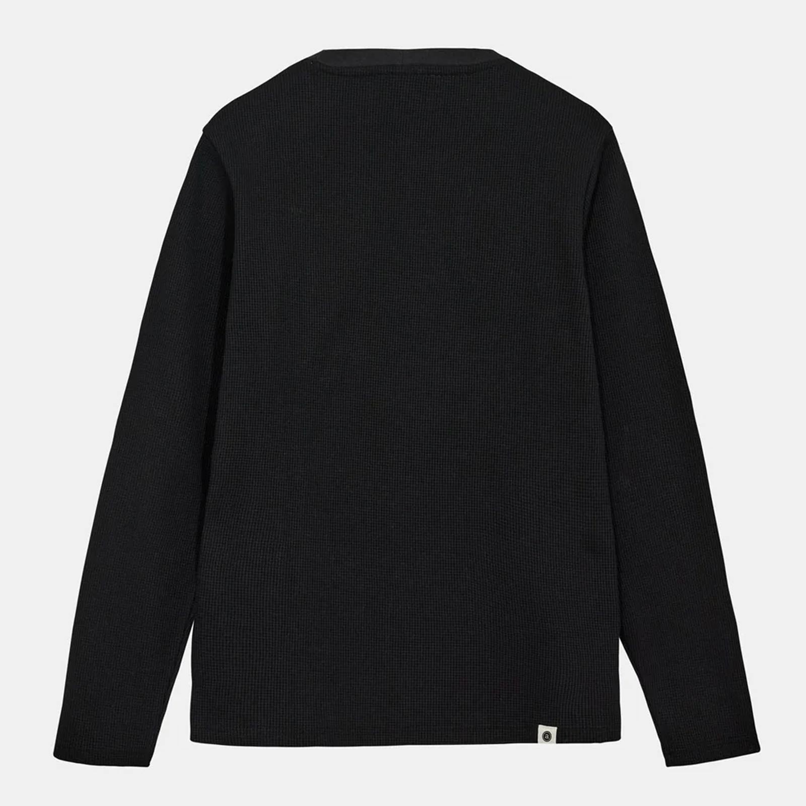 Akkikki L/S Waffle Tee caviar Anerkjendt