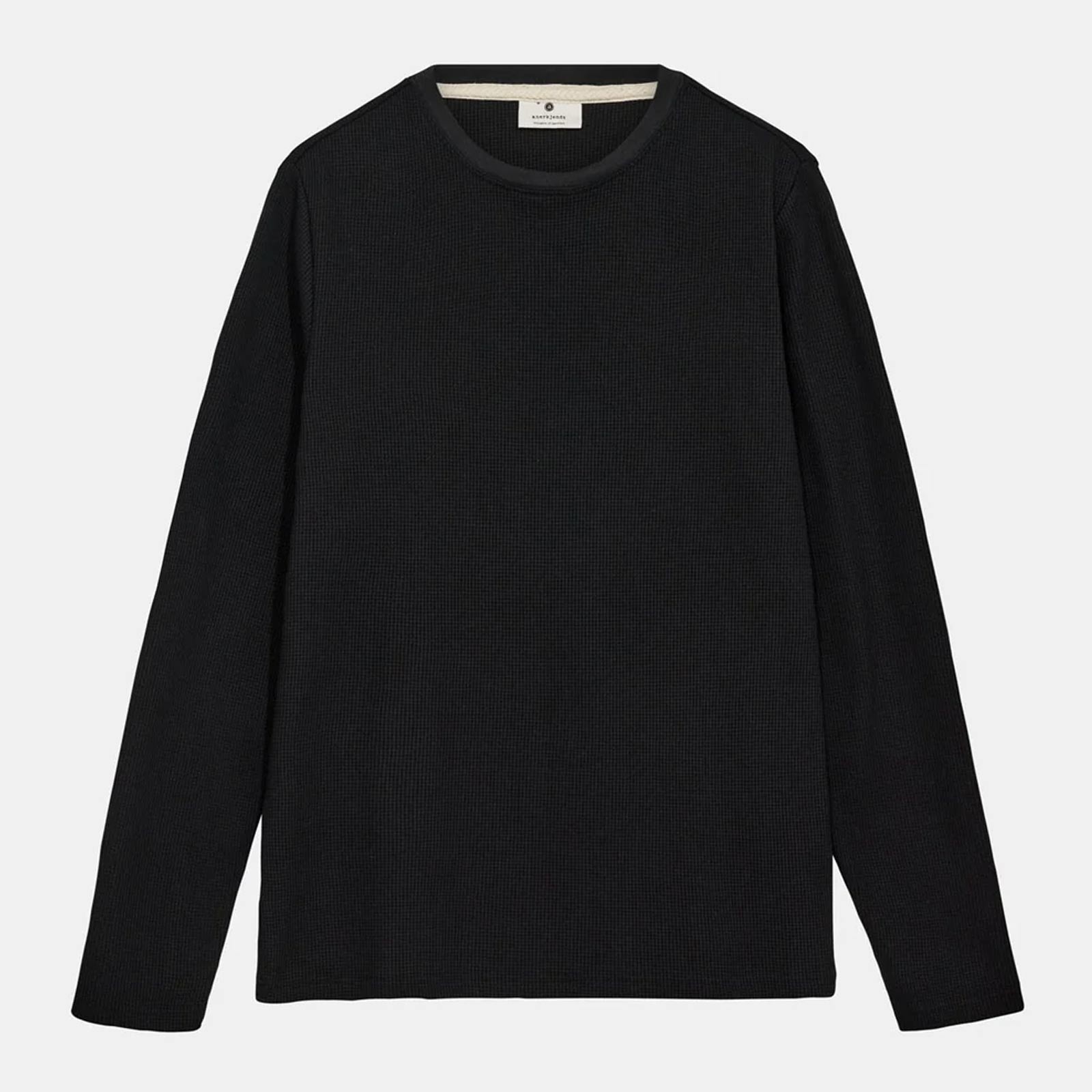 Akkikki L/S Waffle Tee caviar Anerkjendt
