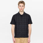 Akleander Lace EMB S/S Shirt caviar Anerkjendt