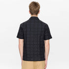 Akleander Lace EMB S/S Shirt caviar Anerkjendt