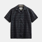 Akleander Lace EMB S/S Shirt caviar Anerkjendt