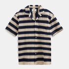Akleander Stripe Lace S/S Shirt tofu Anerkjendt