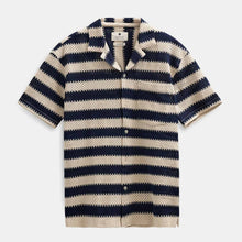 Akleander Stripe Lace S/S Shirt tofu Anerkjendt