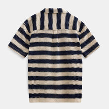 Akleander Stripe Lace S/S Shirt tofu Anerkjendt