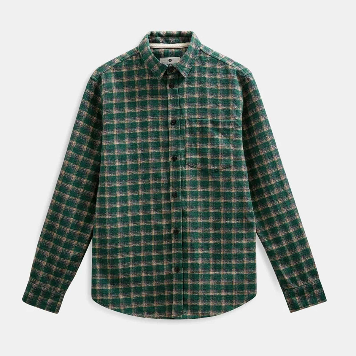 Akleif Check L/S Shirt hunter green