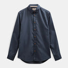 Akleif Cot/Linen/Vis L/S Shirt blue indigo Anerkjendt