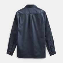 Akleif Cot/Linen/Vis L/S Shirt blue indigo Anerkjendt
