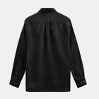 Akleif Cot/Linen/Vis L/S Shirt caviar Anerkjendt