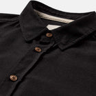 Akleif Cot/Linen/Vis L/S Shirt caviar Anerkjendt