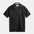 Akleo Cot/Linen/Vis S/S Shirt caviar Anerkjendt