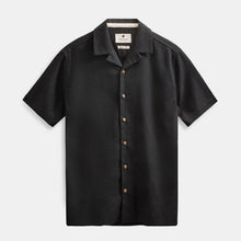 Akleo Cot/Linen/Vis S/S Shirt caviar Anerkjendt
