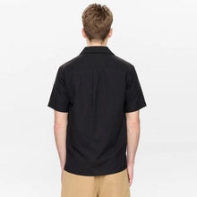 Akleo Cot/Linen/Vis S/S Shirt caviar Anerkjendt