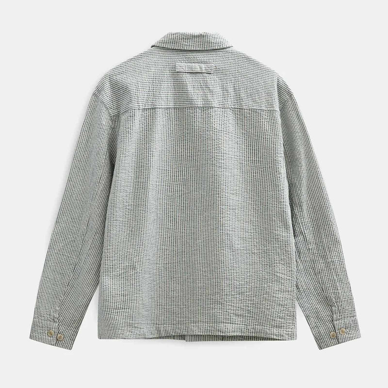 Akodin Stripe Overshirt tofu Anerkjendt