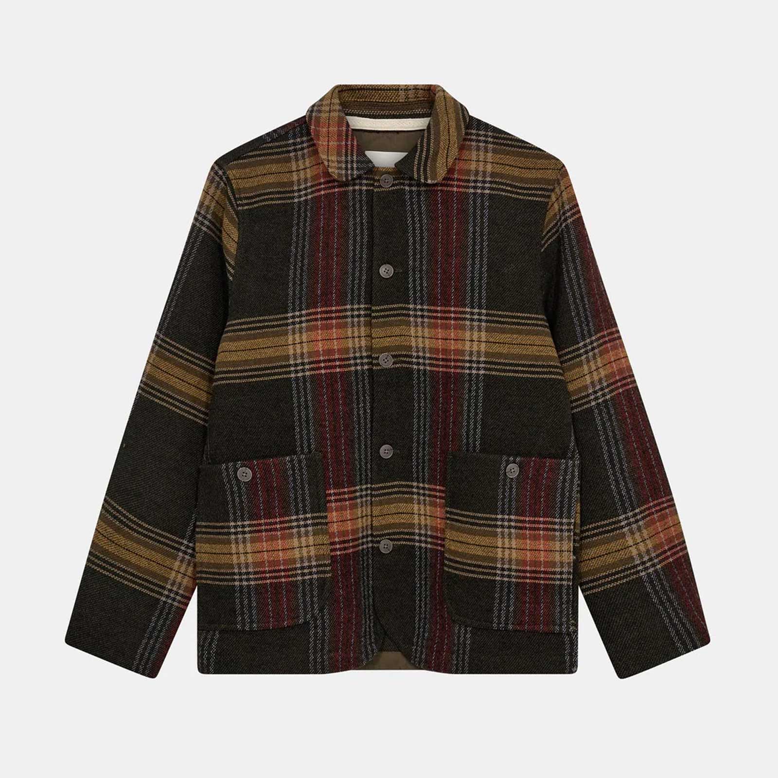 Akoscar Heavy Twill Overshirt forest night Anerkjendt