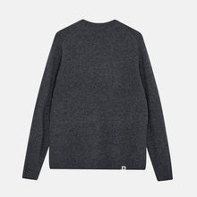 Akpeter Merino Wool Knit Jumper dark grey mel Anerkjendt