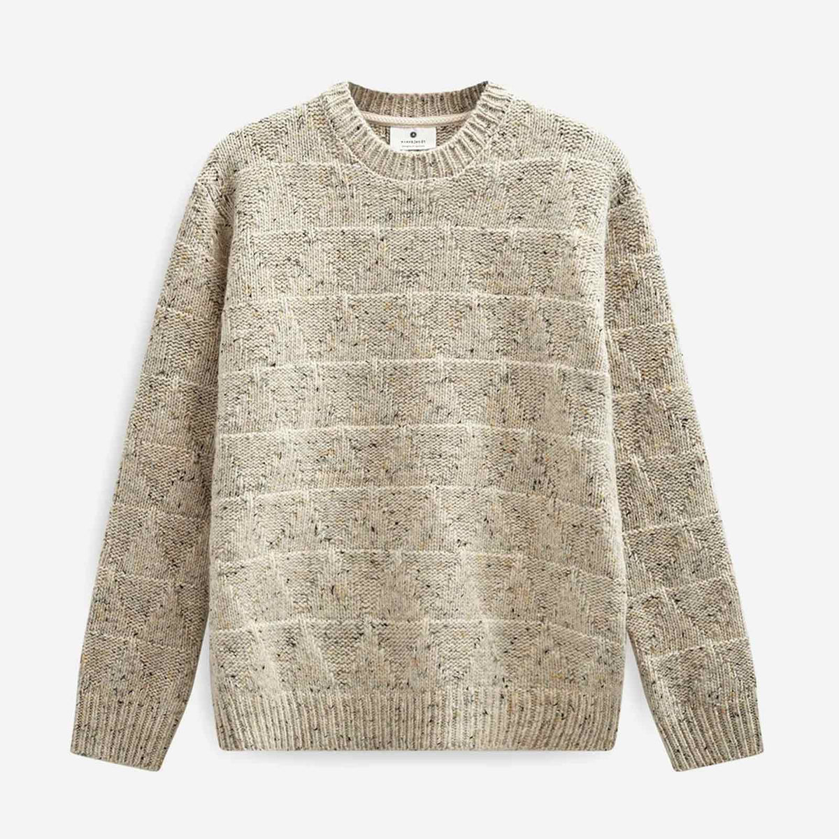 Aksinus Heavy Wool Knit light grey mel