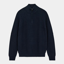 Aksune Patent Half Zip Knit Jumper sky captain Anerkjendt
