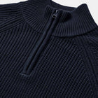 Aksune Patent Half Zip Knit Jumper sky captain Anerkjendt
