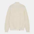 Aksune Patent Half Zip Knit Jumper tofu Anerkjendt
