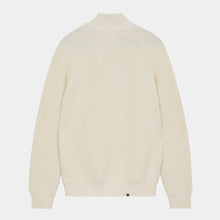 Aksune Patent Half Zip Knit Jumper tofu Anerkjendt