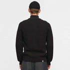 Aksune Patent Half Zip Knit caviar