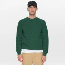 Aksune Patent Knit Jumper hunter green