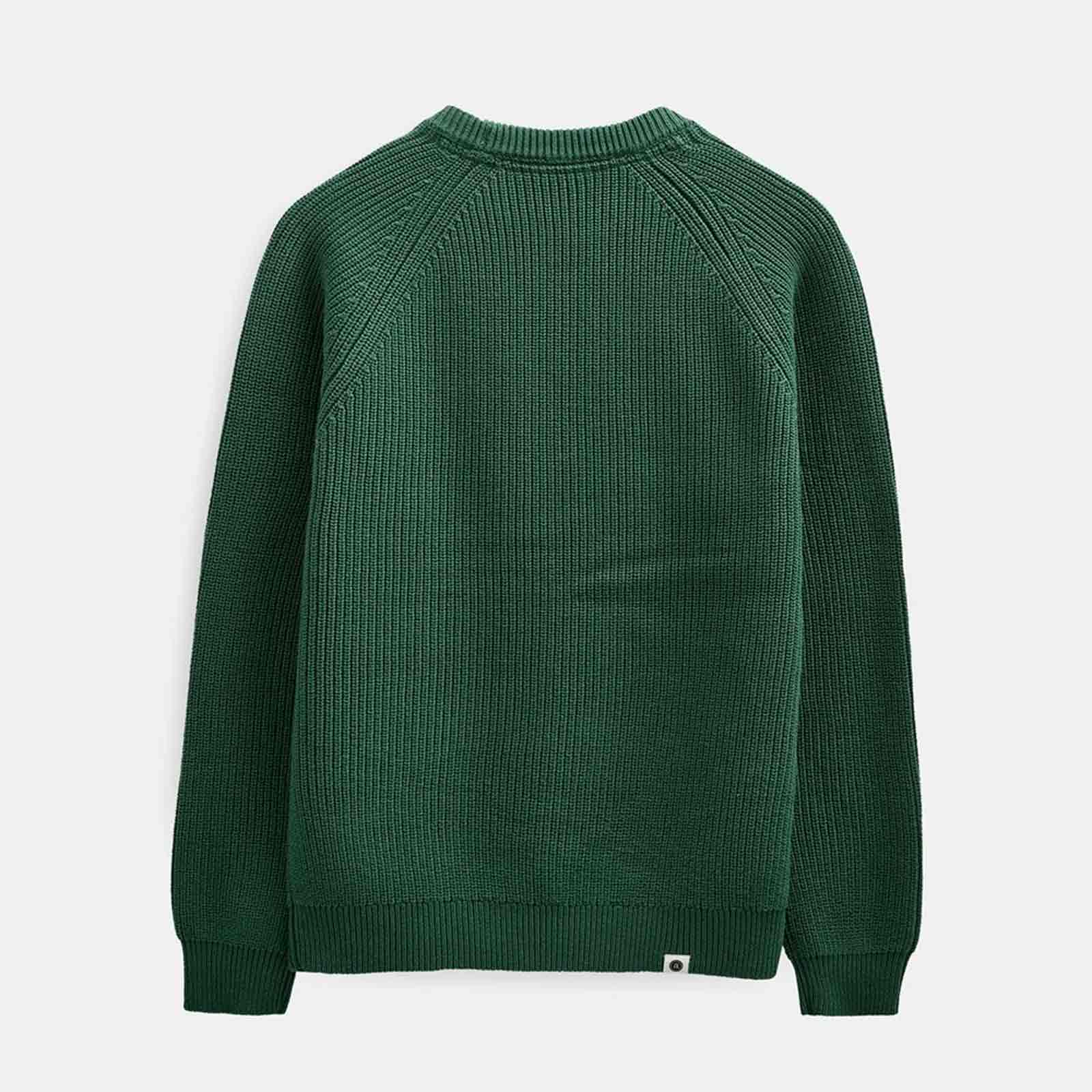 Aksune Patent Knit Jumper hunter green