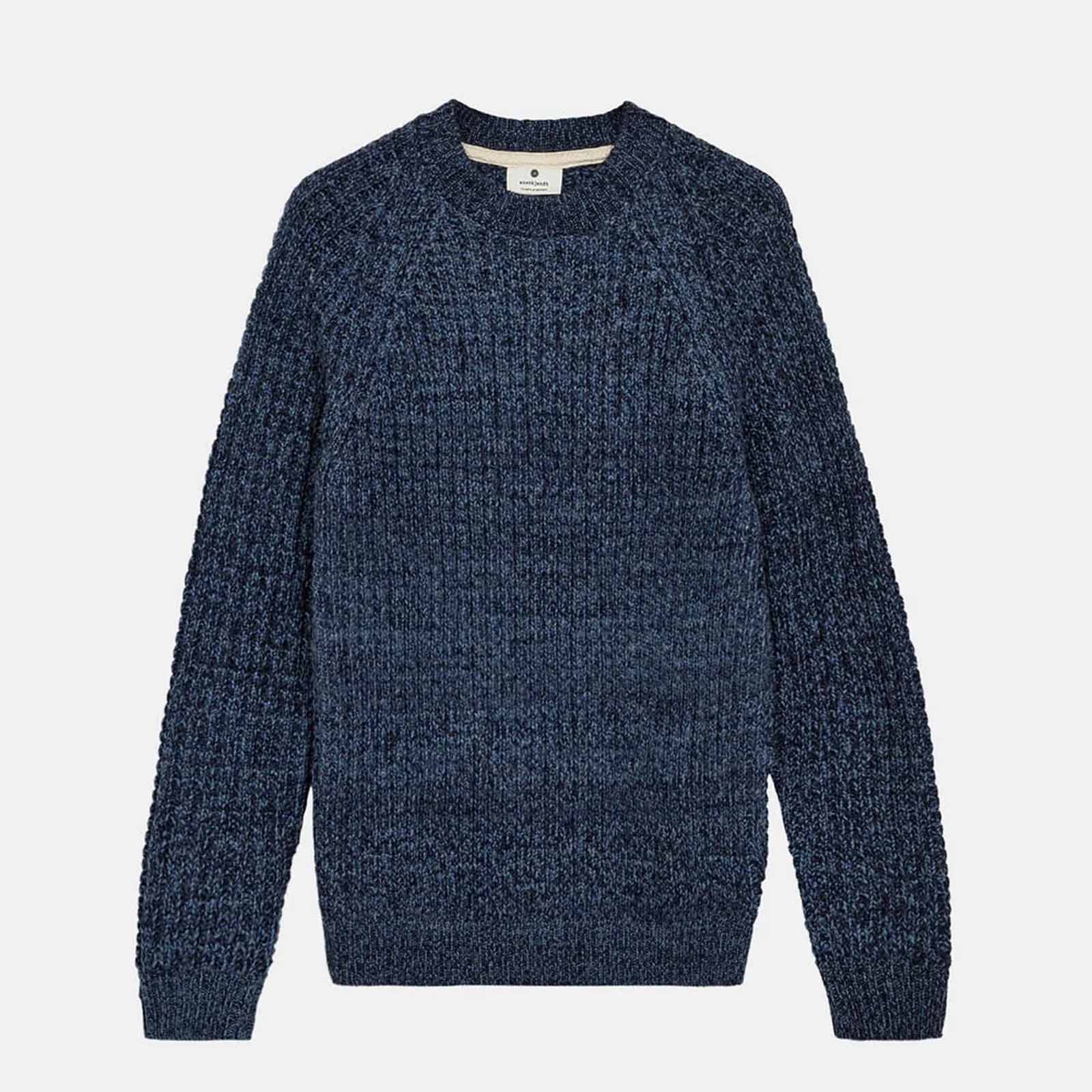 Aksune Structure Knit Jumper sky captain Anerkjendt