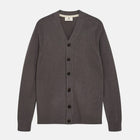 Aksvend Lambswool Cardigan granite gray Anerkjendt