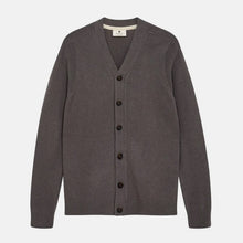 Aksvend Lambswool Cardigan granite gray Anerkjendt