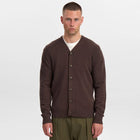 Aksvend Lambswool Cardigan mulch Anerkjendt