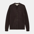 Aksvend Lambswool Cardigan mulch Anerkjendt