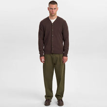 Aksvend Lambswool Cardigan mulch Anerkjendt