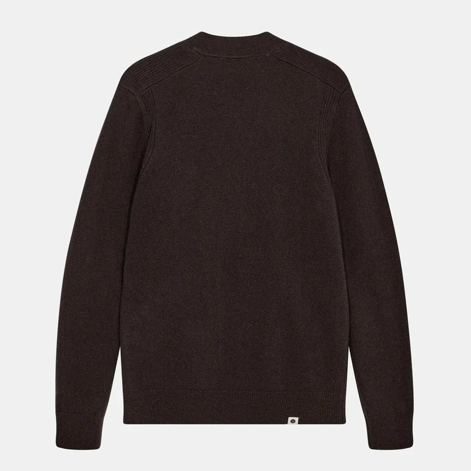 Aksvend Lambswool Cardigan mulch Anerkjendt