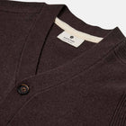 Aksvend Lambswool Cardigan mulch Anerkjendt
