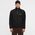 Aktoni Half Zip Boiled Wool OS caviar
