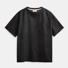 Akvillads Cot/Lin/Vis S/S Tee caviar Anerkjendt